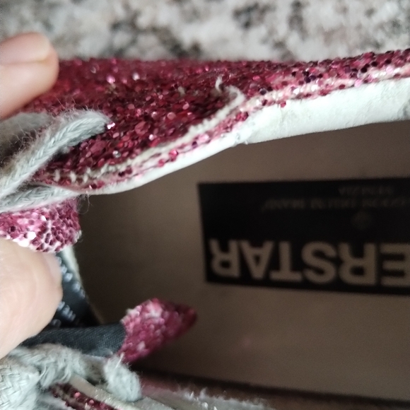 Golden Goose Pink Glitter Sneakers 5.5 - Picture 7 of 11